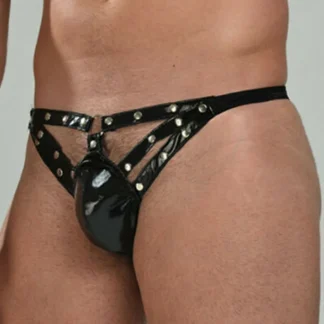 Faux Leather Thongs