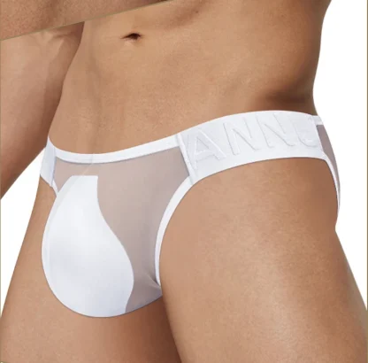 Transparent Strap Mesh Brief - Image 6