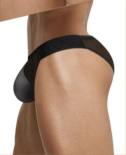 Transparent Strap Mesh Brief - Image 7