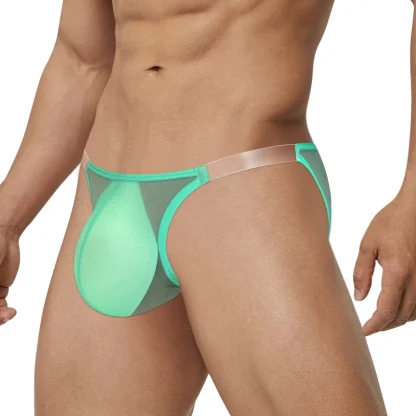 Transparent Strap Mesh Brief